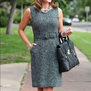 Banana Republic Gray Tweed Dress with Belt 2P